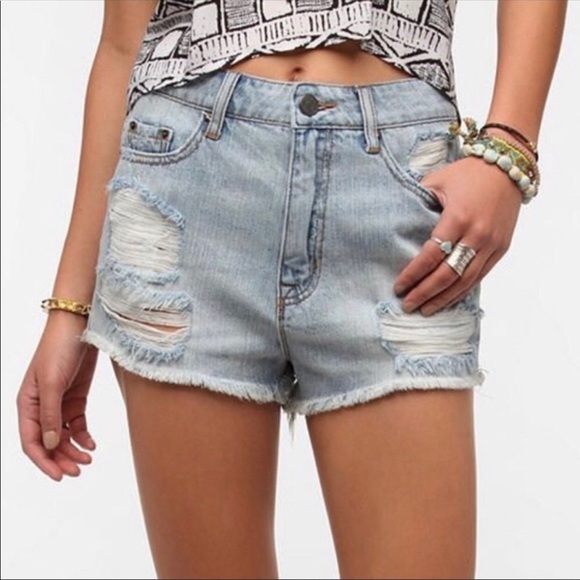 Urban Outfitters Pants - UO BDG High Rise Dree Cheeky Jean Shorts